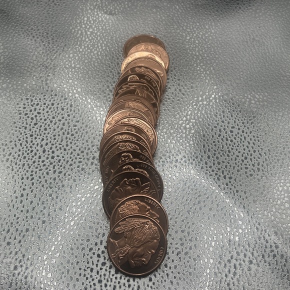 COPPER ROUNDS .999 Fine 1 Oz Buffalo - Tube of 20 Bullion Coins - Picture 14 of 16